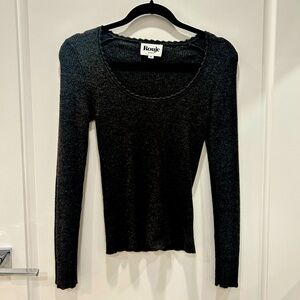 Rouge gray long sleeve top 36
